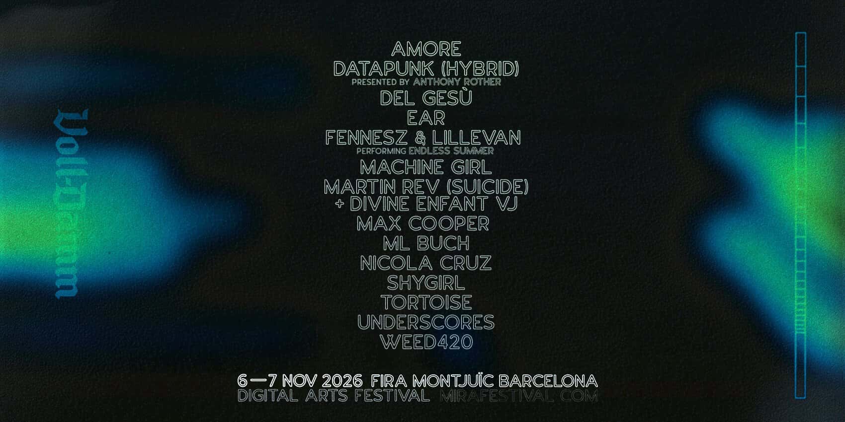 Cartel de MIRA Digital Arts Festival 2026 - Sábado 7