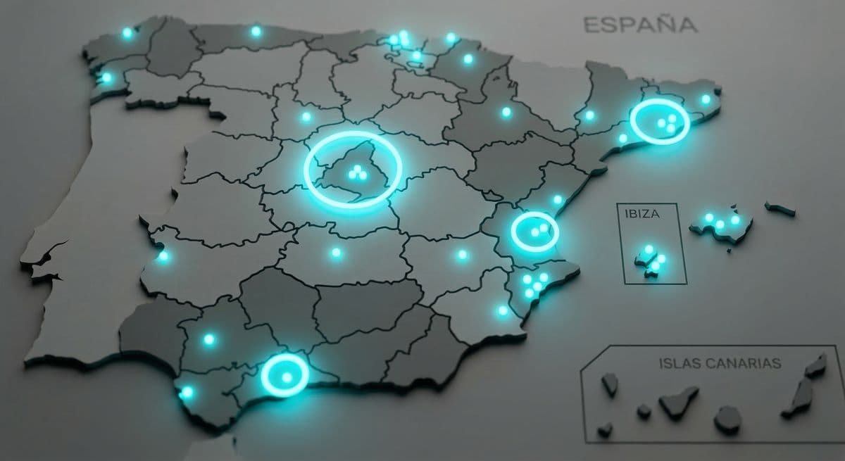Mapa interactivo de discotecas y festivales globales