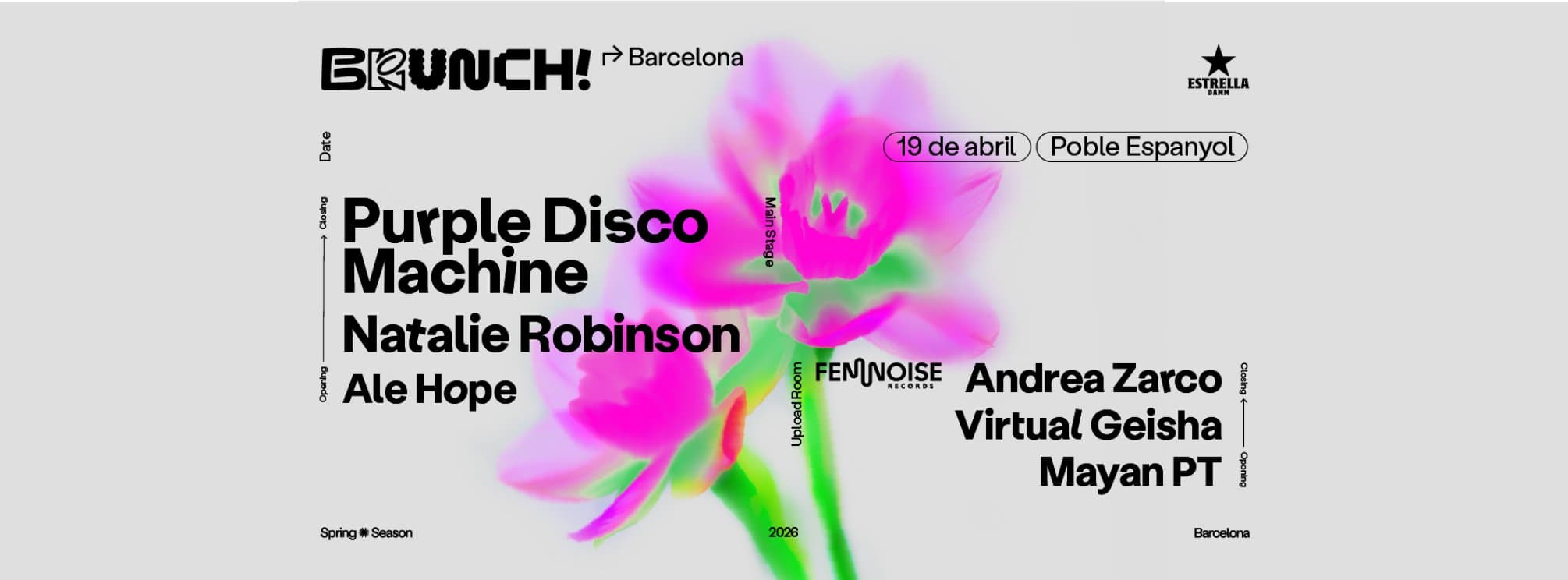 Cartel de Brunch Electronik - Purple Disco Machine
