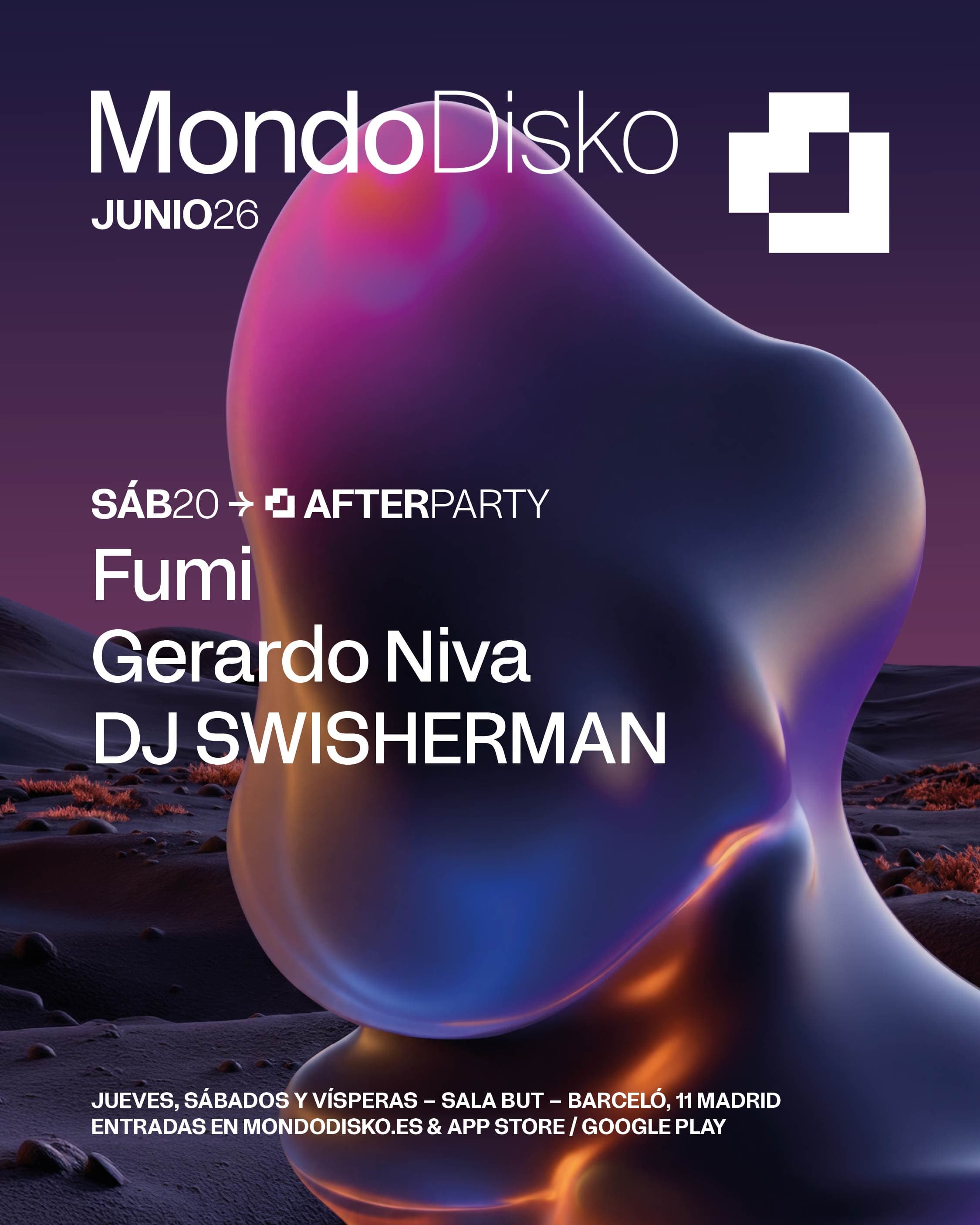 Cartel de AFTERPARTY: Fumi / Gerardo Niva / DJ SWISHERMAN