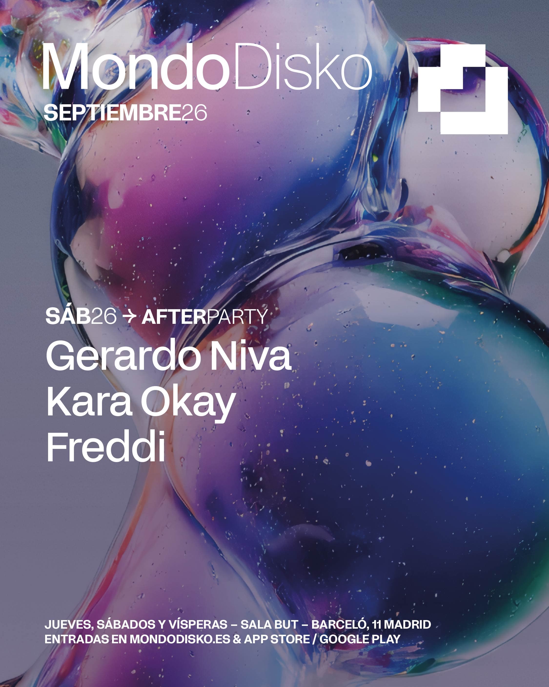 Cartel de AFTERPARTY: Gerardo Niva / Kara Okay / Freddi