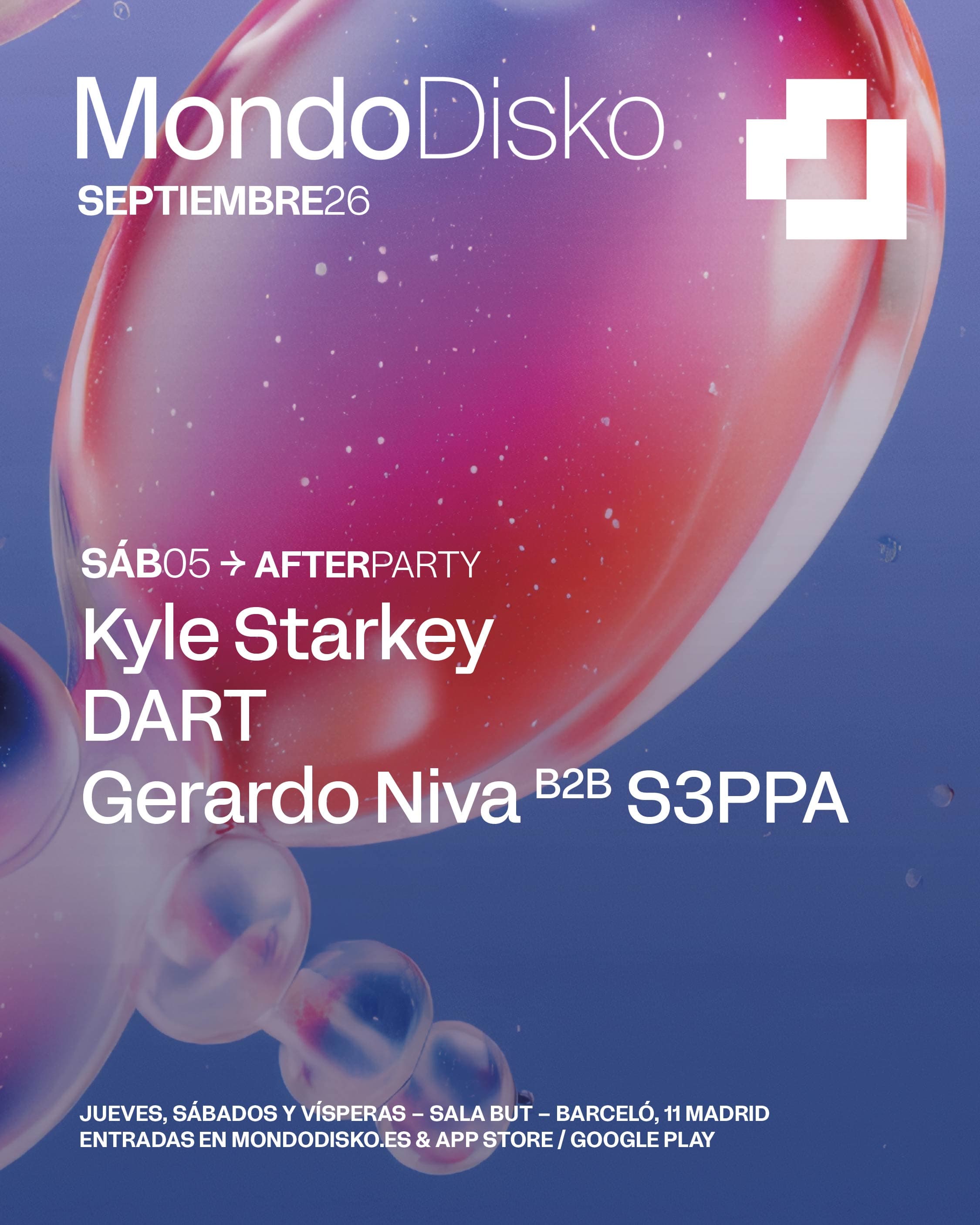 Cartel de AFTERPARTY: Kyle Starkey / DART / Gerardo Niva B2B S3PPA