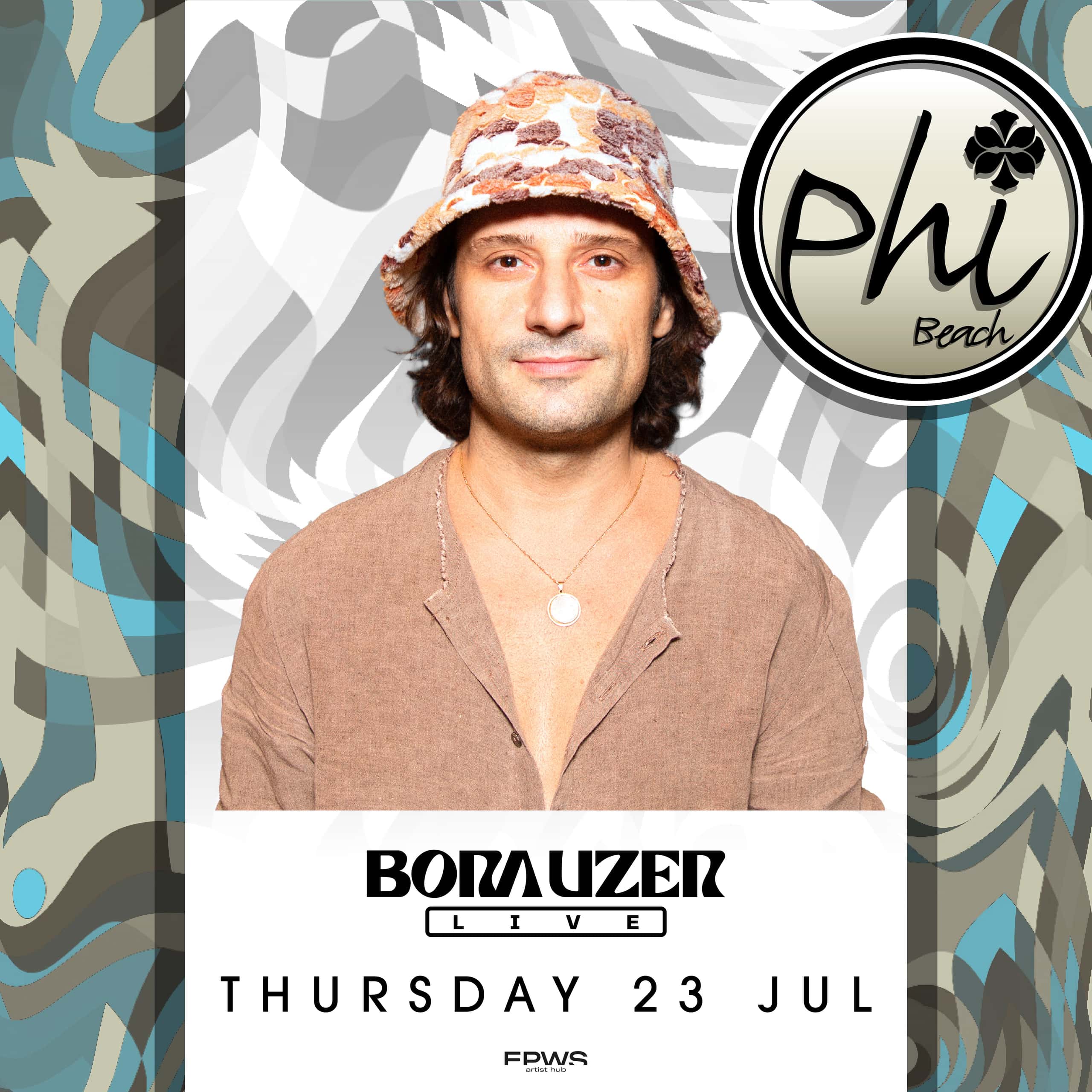 Cartel de BORA UZER | 23 JULY