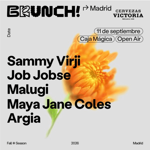 Cartel de Brunch Electronik Madrid 11.09 - Sammy Virji