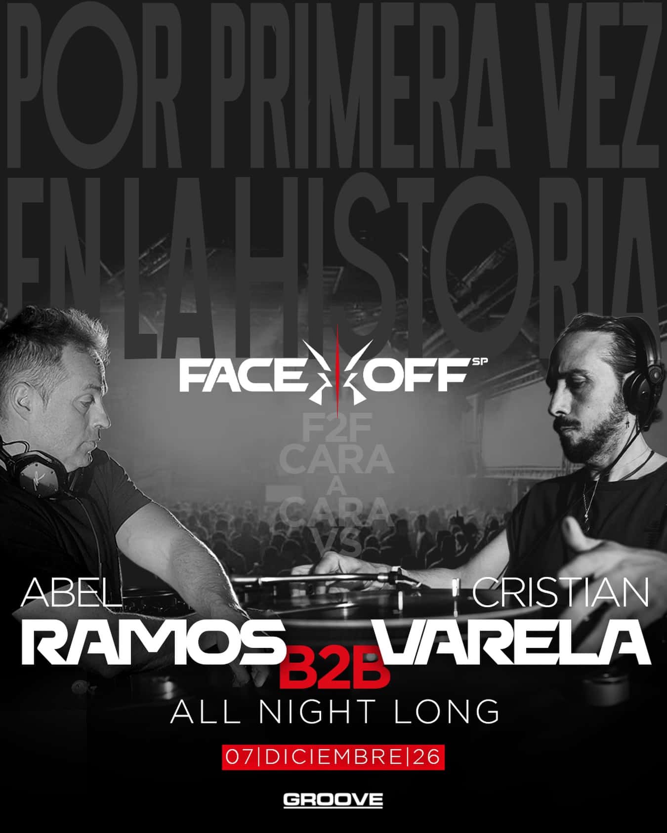 Cartel de Face Off: Abel Ramos f2f Cristian Varela