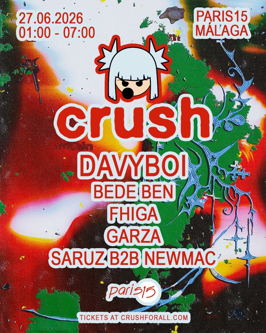 Cartel de CRUSH X ABSTRACT
