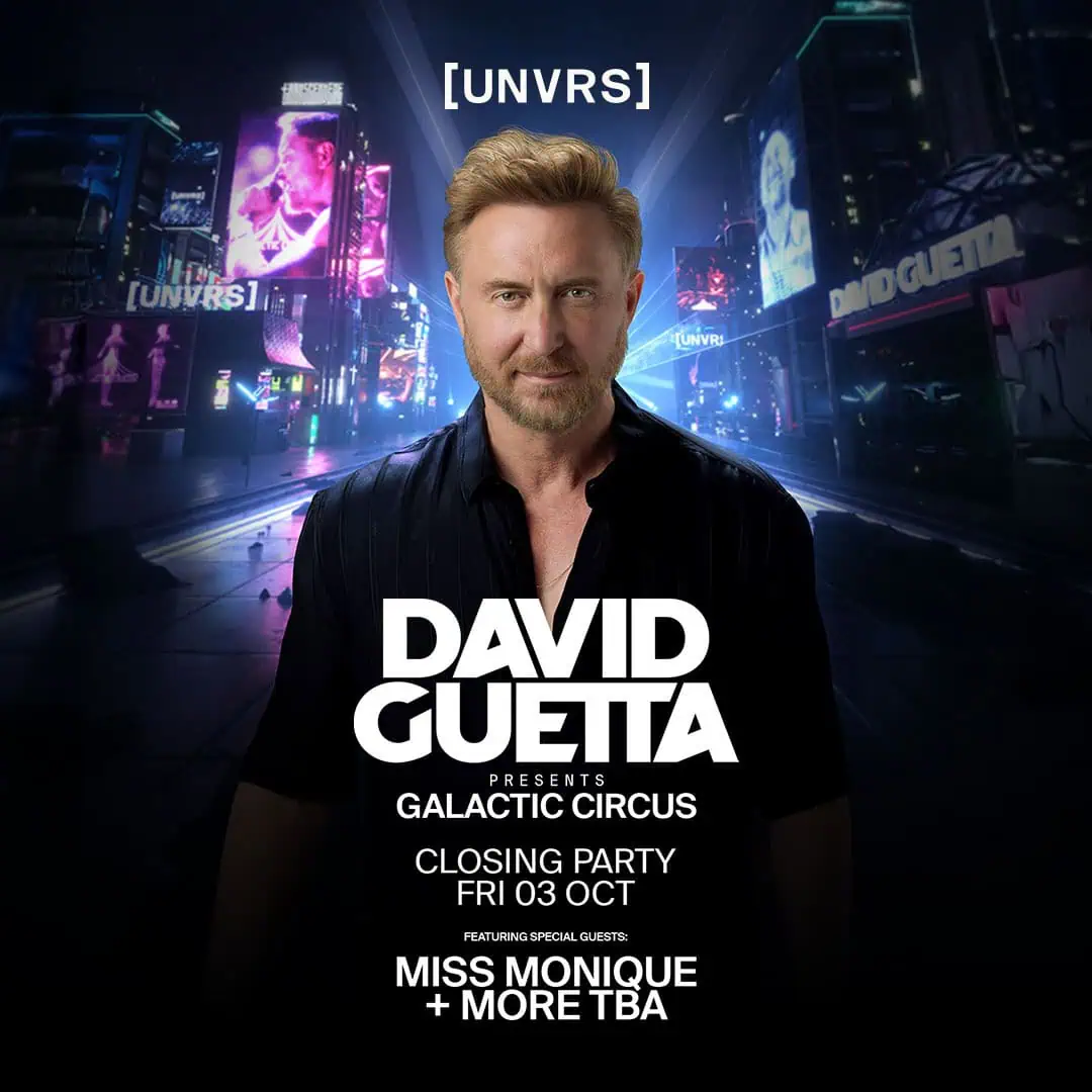Cartel de David Guetta Presents Galactic Circus
