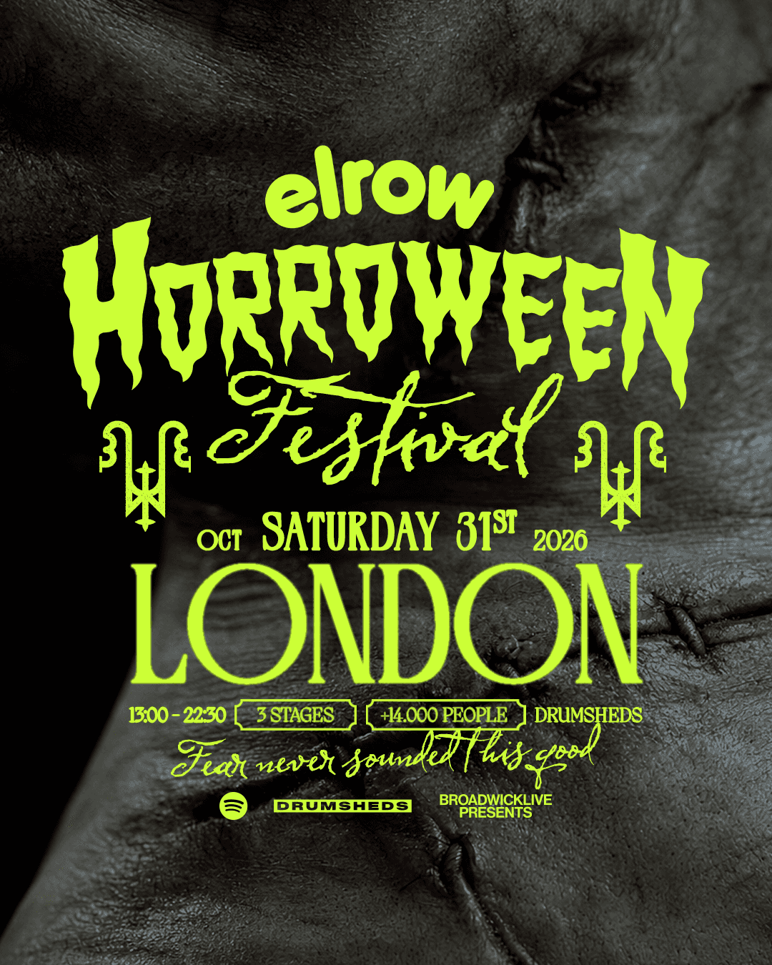 Cartel de elrow Horroween Festival London