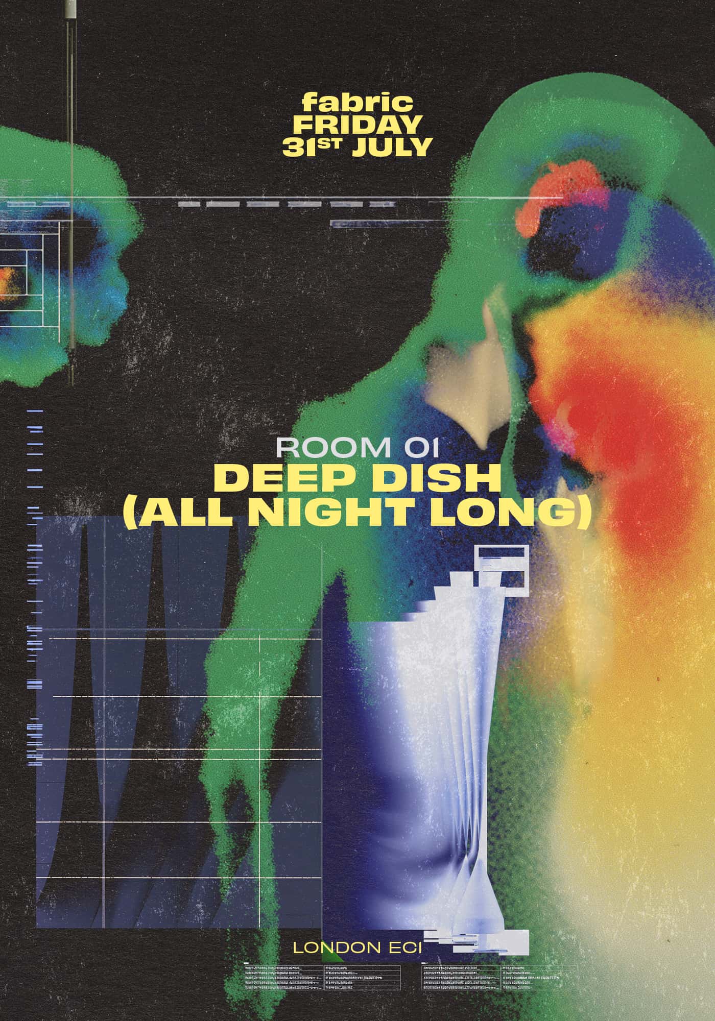 Cartel de fabric: Deep Dish - All Night Long