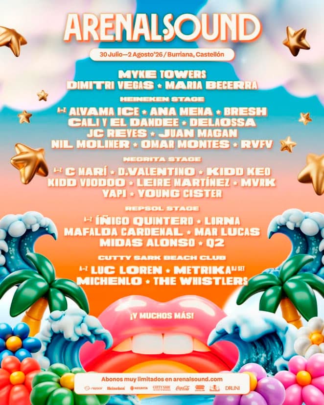 Cartel de Arenal Sound 2026 - Jueves, 30