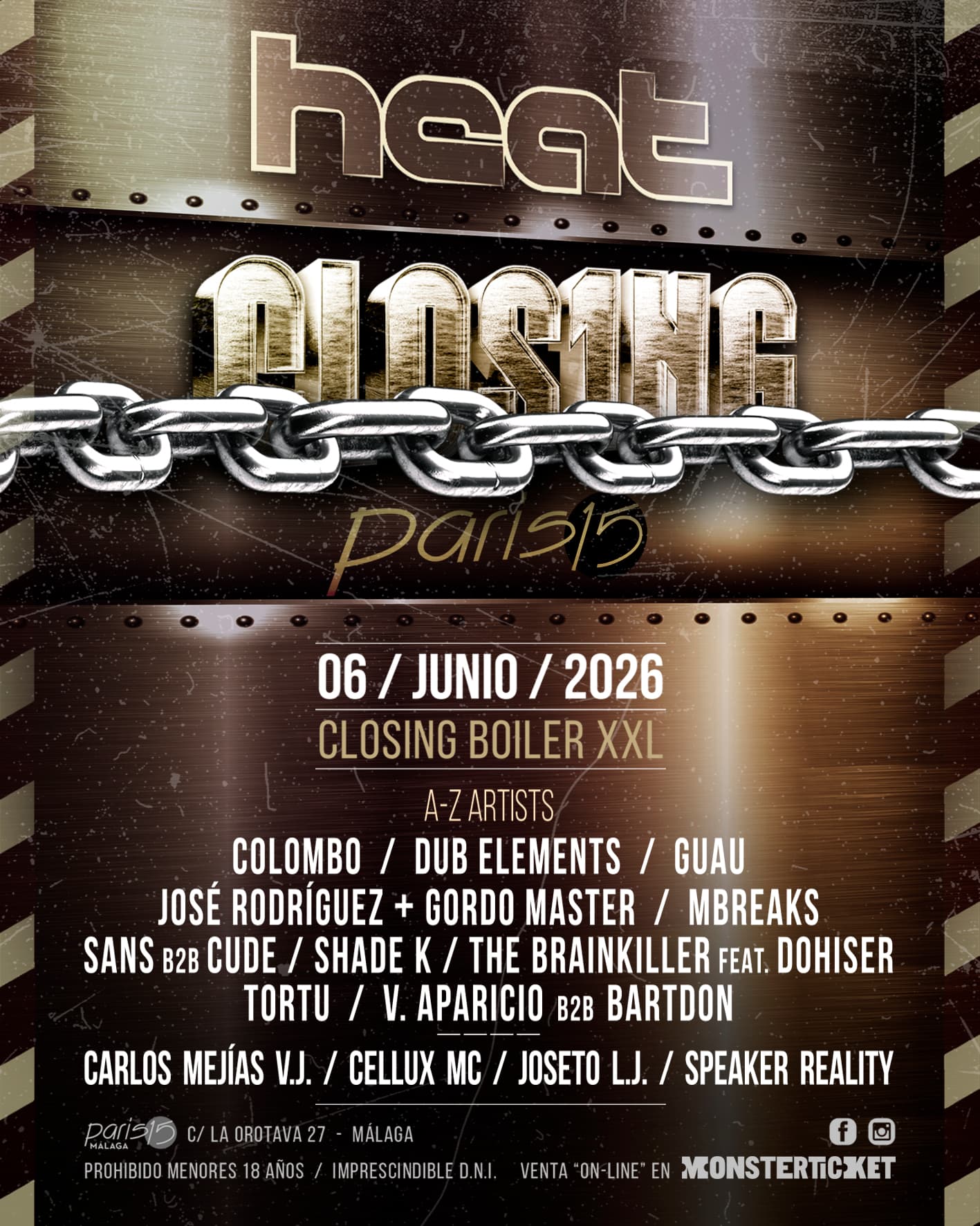 Cartel de HEAT PRO: CLOSING BOILER XXL