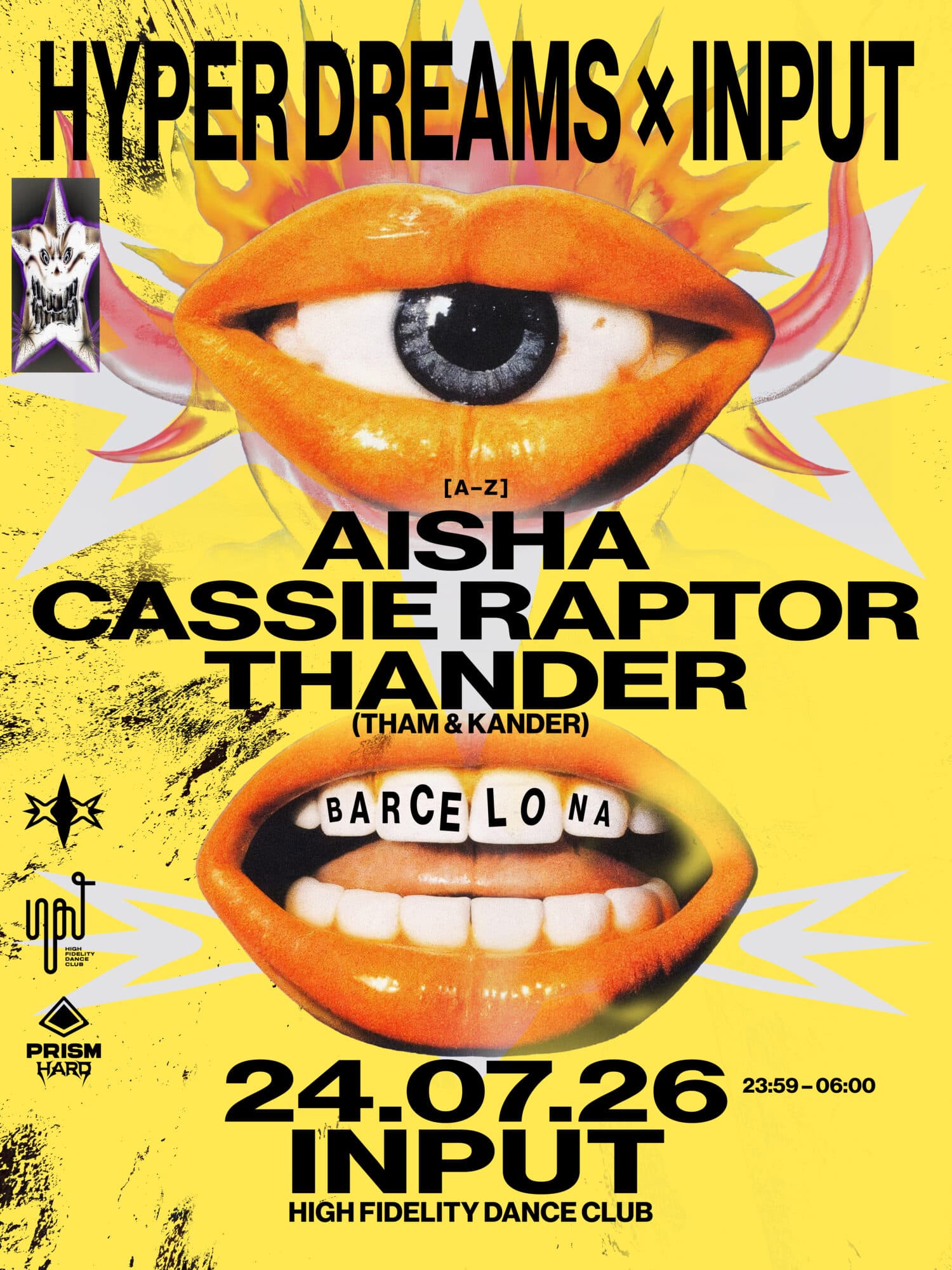 Hyper Dreams showcase with Cassie Raptor, THANDER & AISHA