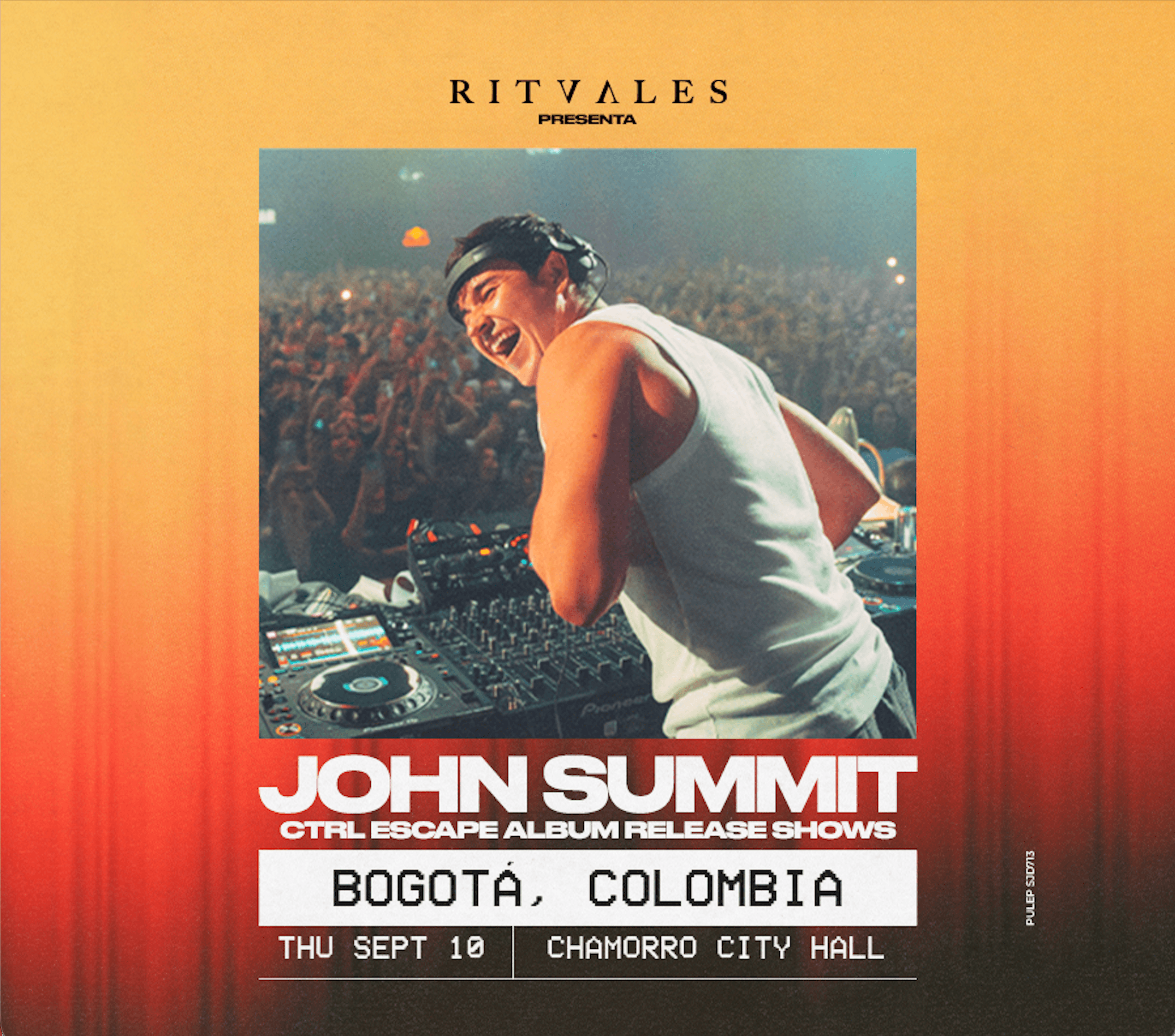 Cartel de JOHN SUMMIT | CTRL ESCAPE ALBUM