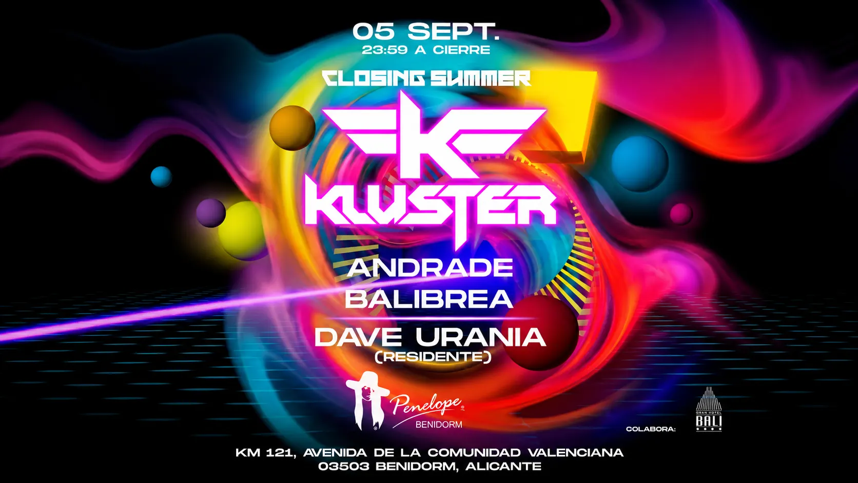 Cartel de KLUSTER | BENIDORM PRIDE 2026