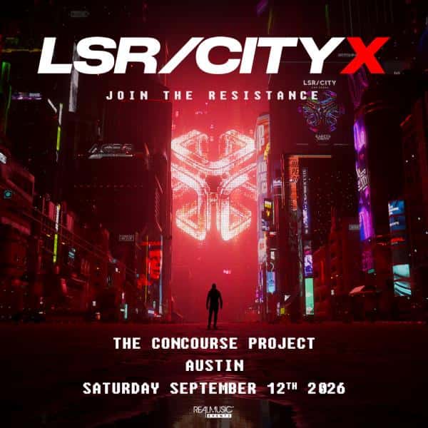 Cartel de LSR/CITY X by Gareth Emery at The Concourse Project