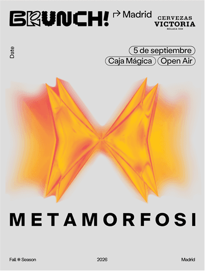Cartel de Metamorfosi presented by Brunch Electronik Madrid 05.09