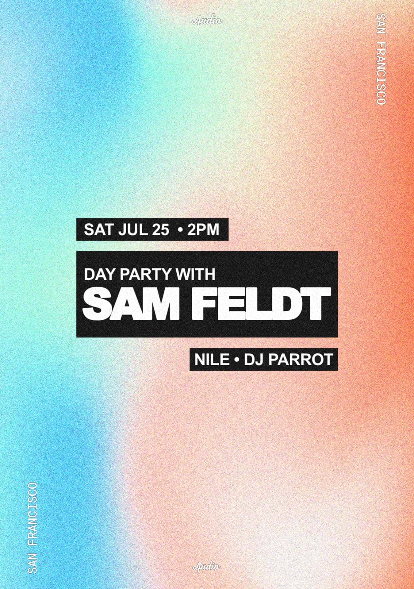 Cartel de Sam Feldt (Day Party)