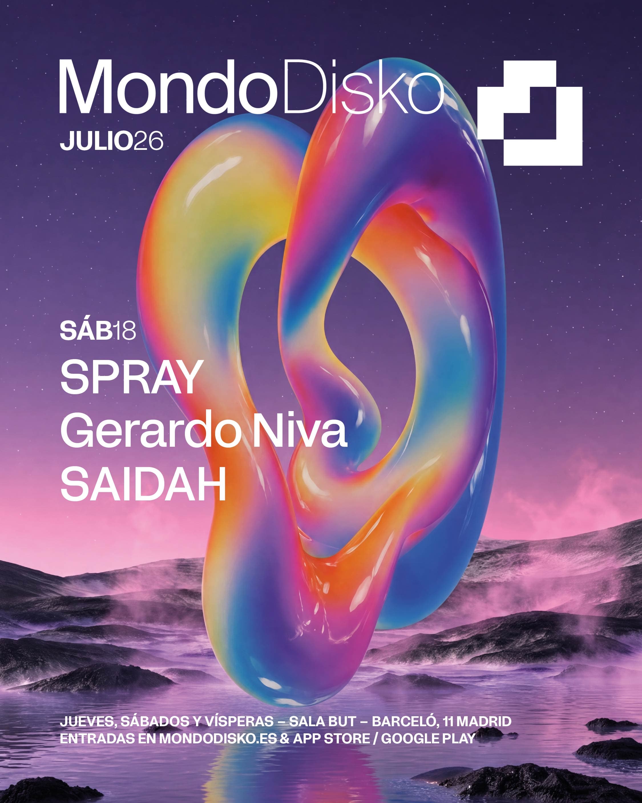 Cartel de SPRAY / Gerardo Niva / SAIDAH