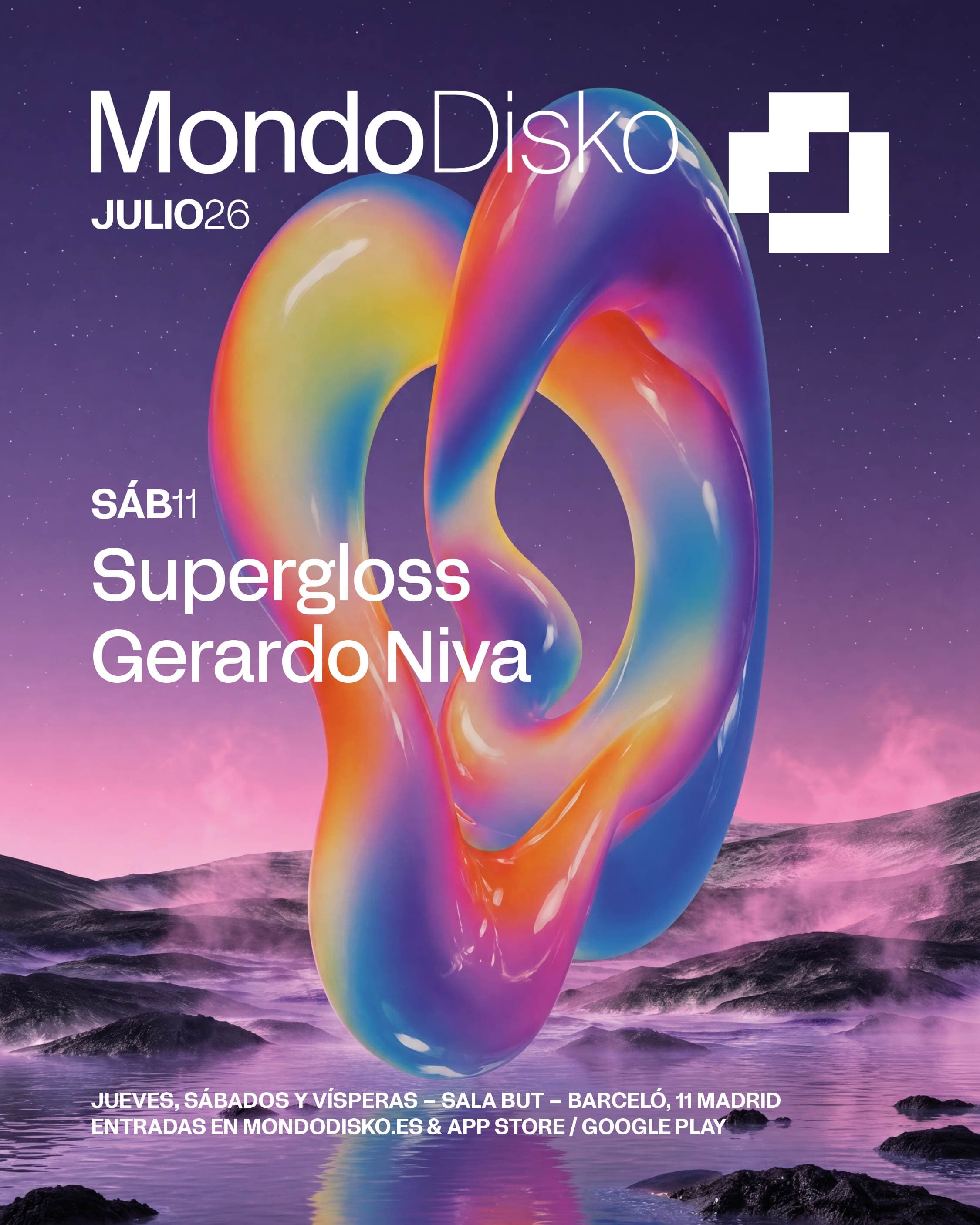 Cartel de Supergloss / Gerardo Niva