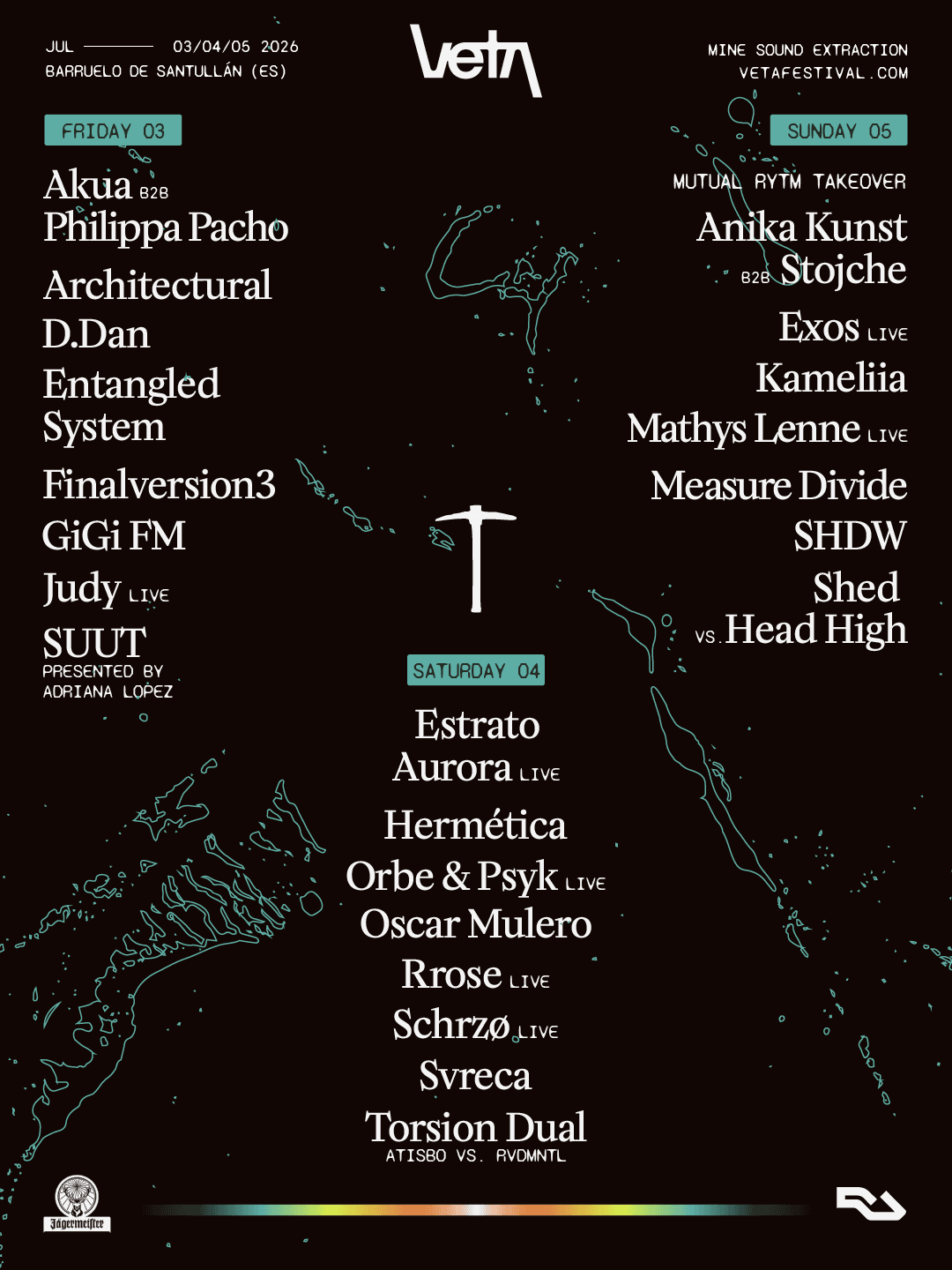 Cartel de Veta Festival 2026 - Sábado