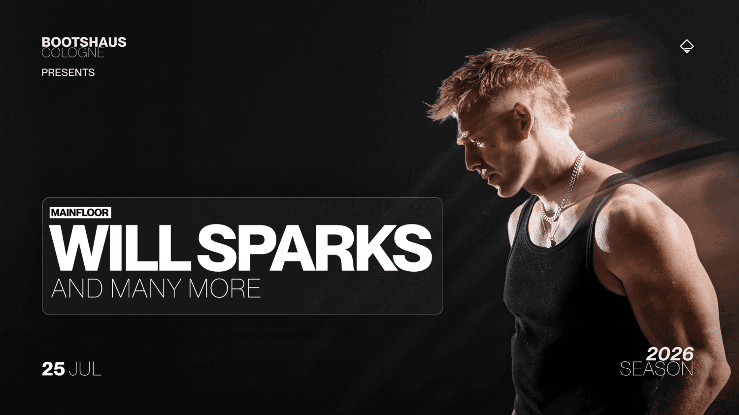 Cartel de WILL SPARKS pres. by BOOTSHAUS!