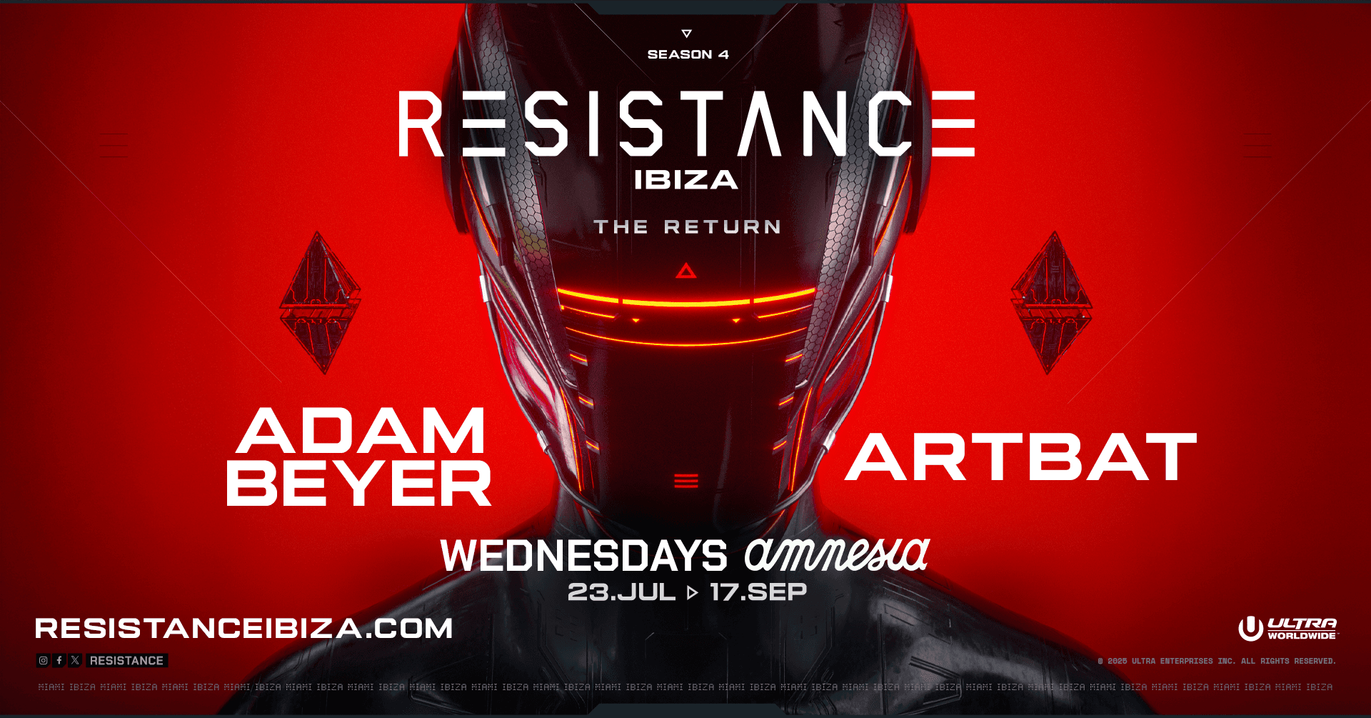 RESISTANCE Ibiza 2026: El Cartel Techno que Rompe Amnesia