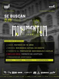 Monumentum 2026: Convocatoria Oficial para DJs en Bogotá